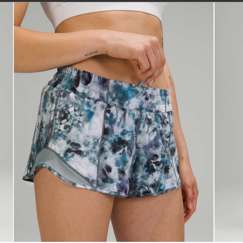 lululemon athletica Blue and Gray Athletic Shorts